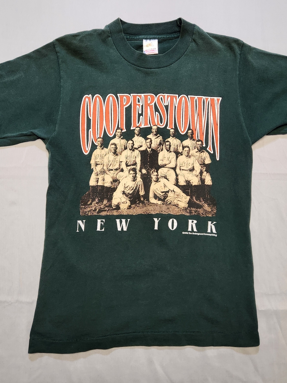 Vintage 1994 Cooperstown NY Baseball T Shirt Single Stitch Fruit of the Loom S
